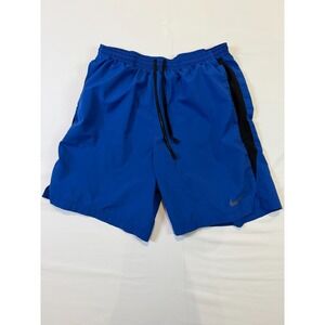 Nike Men's Challenger Shorts Blue Dri-Fit Lined Running Athletic Swim‎ Size S